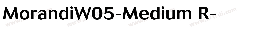 MorandiW05-Medium R字体转换